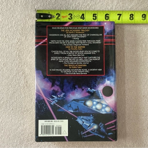 Vintage Star Wars “Darksaber” Hardcover Book-1995-Kevin J. Anderson-Collectible - Picture 4 of 8